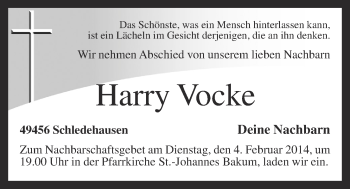 Anzeige von Harry Vocke von OM-Medien